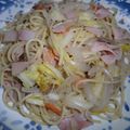 まっちゃんチャン　's cooksnap of when they made 春キャベツと新玉葱の塩バターパスタ.