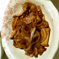マヨ☆マヨ's cooksnap of when they made 厚切り豚ときのこモリモリ和風炒め.
