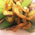 ka2mi0427's cooksnap of when they made お弁当に！オクラとしめじのマヨカレー炒め.
