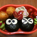 ちかきよ's cooksnap of when they made 簡単！まっくろくろすけ キャラ弁.