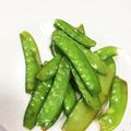 chihal's cooksnap of when they made 絹さやのシャキシャキ油炒め.