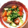 sara99's cooksnap of when they made アボカドとトマトの香菜サラダ.