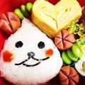nido210's cooksnap of when they made キャラ弁。Qｏｏちゃん弁当♪.