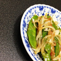 あざらしの赤ちゃん's cooksnap of when they made 超簡単　新玉ねぎと絹さやの梅和え.