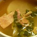 ＠happiness's cooksnap of when they made 圧力鍋で♪ごろごろ大根味噌バタースープ.