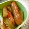 ゆずみそ鹵's cooksnap of when they made ★大根とウインナーの染み染みコンソメ煮★.
