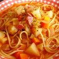 licca111's cooksnap of when they made トマトジュースｄｅミネストローネ.