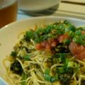 nanacomame's cooksnap of when they made 明太子と高菜漬のピリ辛☆和風パスタ.