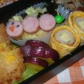 abumix's cooksnap of when they made お弁当に★ウインナーｄｅ芋虫【キャラ弁】.