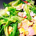 mikidon☆'s cooksnap of when they made 簡単・レタスとハムと卵炒め.