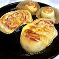 choccosan's cooksnap of when they made HBいらず、ベーコンとチーズの手ごねパン.