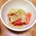kyoraitai's cooksnap of when they made キャベツとトマトのツナサラダ♡.