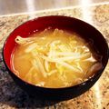 ぶ〜こ♡'s cooksnap of when they made もやしのみそ汁.
