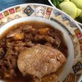 SueMG's cooksnap of when they made モロッコ風、鶏腿肉のドライフルーツ煮込み.
