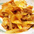 risagaru's cooksnap of when they made 簡単！コツのいらない、豚キムチ！.
