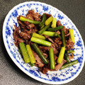 あざらしの赤ちゃん's cooksnap of when they made 牛肉のにんにくの芽炒め.
