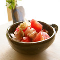 あっぷるカモミール's cooksnap of when they made トマトの搾菜＆らっきょうで甘酢和え.