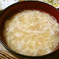 0shake00's cooksnap of when they made ふわふわ、かき玉汁たまごスープ子供大好き.