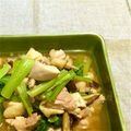 ゆずゴーヤ's cooksnap of when they made 小松菜と鶏の辛子煮びたし.