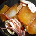 まつん(´ω｀*)'s cooksnap of when they made 定番！味がしみ～た大根といかの煮物.