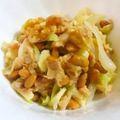 SP♪'s cooksnap of when they made 納豆ツナきゃべチーズのホットサラダ.