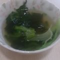 せっかりん's cooksnap of when they made 簡単！あったかレタスとわかめのスープ♪.