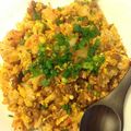 denkororin's cooksnap of when they made 納豆とキムチの♔スタミナチャーハン.