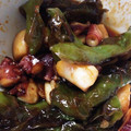 tadari's cooksnap of when they made タコとししとうのピリ辛炒め.