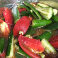 violane's cooksnap of when they made トマトときゅうりの中華風お浸し.