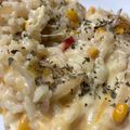 mantacarp's cooksnap of when they made ✿余ったご飯で♡ミルクチーズリゾット✿.