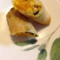 りんくれん's cooksnap of when they made リメイク☆かぼちゃアレンジ春巻き♡.