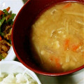 zakkiiM's cooksnap of when they made 豚とえのき茸のご汁.