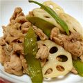 しゃりむに's cooksnap of when they made れんこんと豚うす切り肉の＊＊和風炒め.