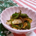 赤い電話's cooksnap of when they made お弁当の彩り☆ピーマンとエリンギ炒め.