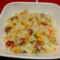 まあまま☆0403's cooksnap of when they made 炊飯器で簡単に♪ウィンナー☆ピラフ.