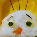 とものりのもと's cooksnap of when they made キャラ弁　オラフ　アナと雪の女王.