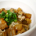 mmameco's cooksnap of when they made 大根と穴子の卵とじ丼.