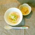ducarin's cooksnap of when they made ☆離乳食中期 レタスとしらすのチーズ粥☆.