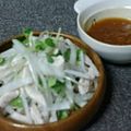 emakatu's cooksnap of when they made 梅ドレ☆水菜と大根のサラダ.
