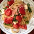 こたつねこくん's cooksnap of when they made 生ハムと旬野菜の冷製パスタ.