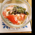 milk＊crown's cooksnap of when they made トマトとわかめのあえもの.