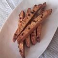 volvol's cooksnap of when they made 全粒粉と胡麻のざくざくビスコッティ.