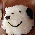 yuri827's cooksnap of when they made スヌーピー☆キャラ弁.