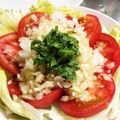 もんなっし's cooksnap of when they made ポン酢でサラダ☆トマトと玉ねぎ／大葉必須.