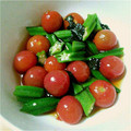 ぶーぞう's cooksnap of when they made トマトとオクラ 簡単和え.