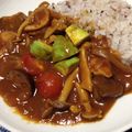 まりえるもん's cooksnap of when they made チキントマトカレー～アボカドのせ.
