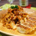 bobitin's cooksnap of when they made 宇都宮風?豚キムチ餃子ソース焼きそば♥.