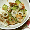 ばぶﾁｬﾝ's cooksnap of when they made ちくわの梅マヨ和え.