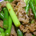Rick_t's cooksnap of when they made 豚バラとにんにくの芽のピリ辛炒め.