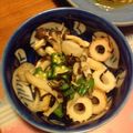 ゆーこ83's cooksnap of when they made 【冷蔵庫掃除】オクラとしめじの梅昆布和え.